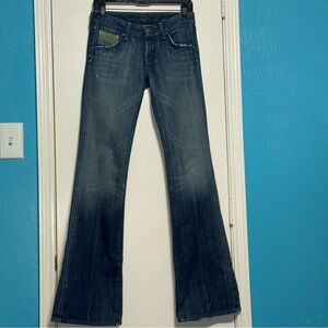 Citizens Of Humanity Blue Flare & Wide Leg Jeans Vintage Y2K Low rise 25 EuC